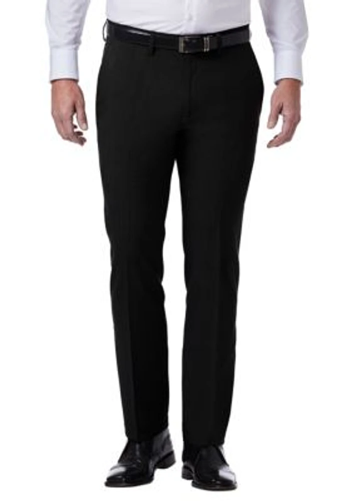 Tic Slim Fit Flat Front Flex Waistband Dress Pants