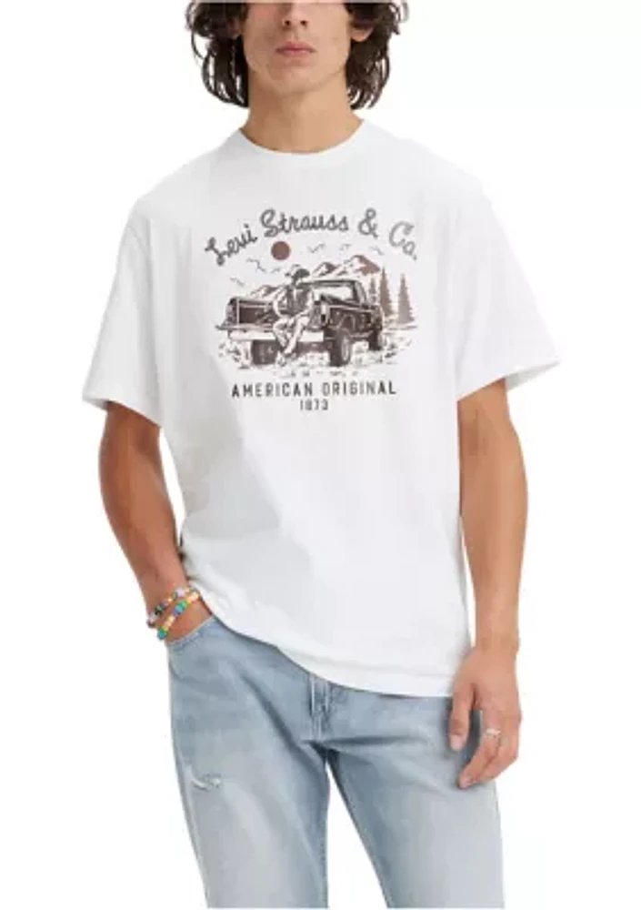 Short Sleeve Relaxed Fit Heritage Truck Graphic T-Shirt