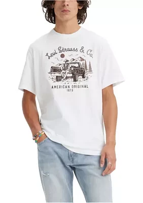 Short Sleeve Relaxed Fit Heritage Truck Graphic T-Shirt