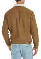 Sherpa Canvas Trucker Jacket