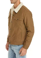 Sherpa Canvas Trucker Jacket