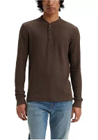 Chocolate Brown Henley Shirt