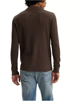 Chocolate Brown Henley Shirt