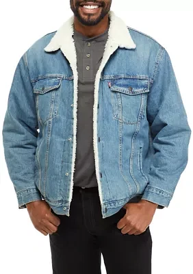 Men's Tall Sherpa Trucker Jacket