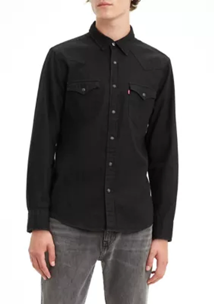 Classic Standard Western New Black Shirt