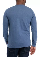 Long Sleeve 4 Button Henley Shirt