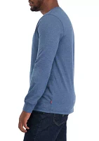 Long Sleeve 4 Button Henley Shirt