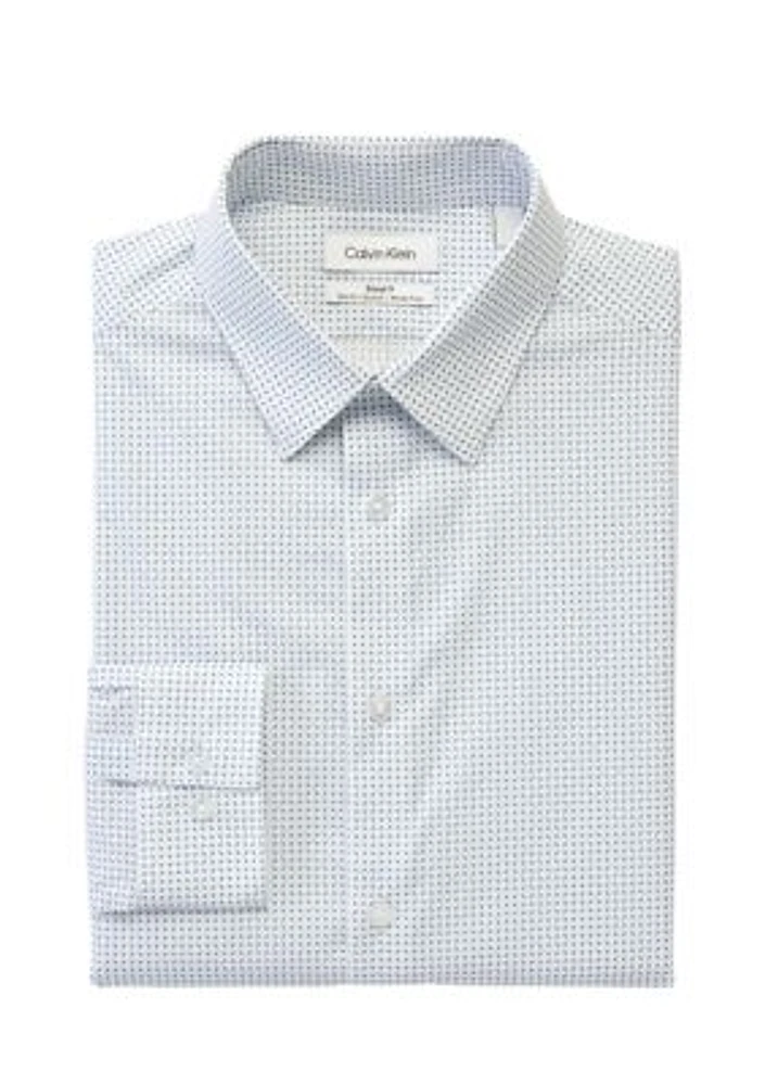 Men's Slim Fit Steel Stretch Dress Shirt