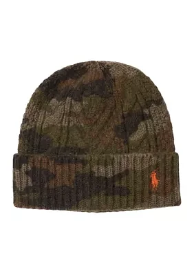 Camo Cable Beanie 