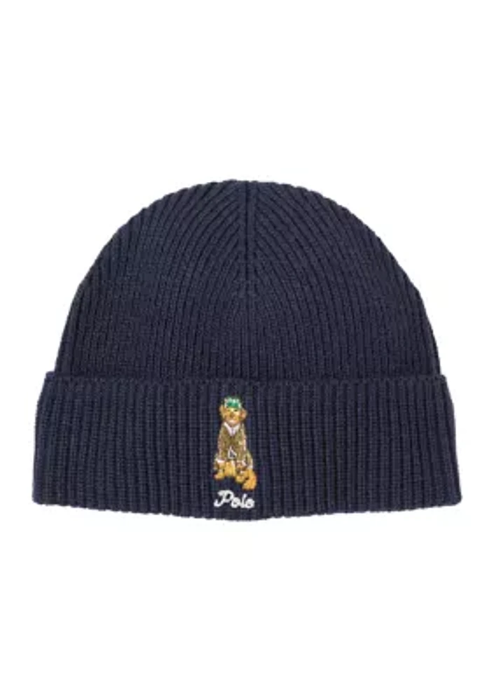 Preppy Golden Retriever Beanie 