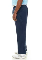 Big & Tall Black Iris Active Waist Pants