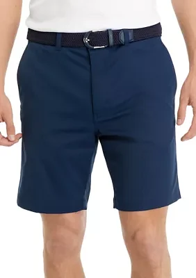 9" Flat Front Mechanical Stretch Shorts