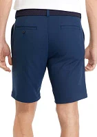 9" Flat Front Mechanical Stretch Shorts