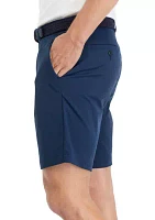 9" Flat Front Mechanical Stretch Shorts