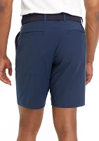 Men's 9" Flat Front Horizontal Tex Shorts