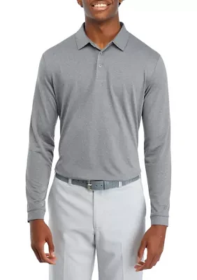 Men's Long Sleeve Birdseye Polo Shirt