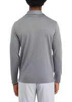 Men's Long Sleeve Birdseye Polo Shirt