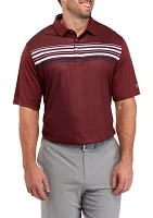 Big & Tall Short Sleeve Roadmap Chest Stripe Polo Shirt