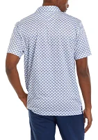 Bike Print Polo Shirt