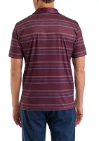 Men's Tight Rope Allover Striped Polo Shirt