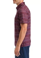 Men's Tight Rope Allover Striped Polo Shirt