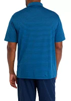 Big & Tall Yarn Dyed Stripe Polo Shirt