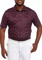 Big & Tall Printed Polo Shirt