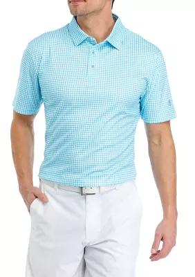 Men's Gingham Polo Shirt