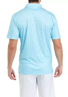 Men's Gingham Polo Shirt