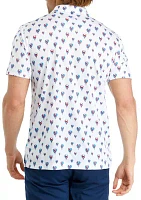 Men's Balloon Printed Polo Shirt