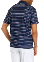 Men's Allover Stripe Americana Polo Shirt