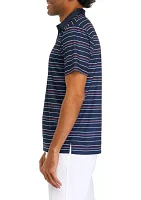 Men's Allover Stripe Americana Polo Shirt