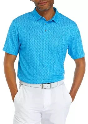 Big & Tall Jacquard Printed Polo Shirt