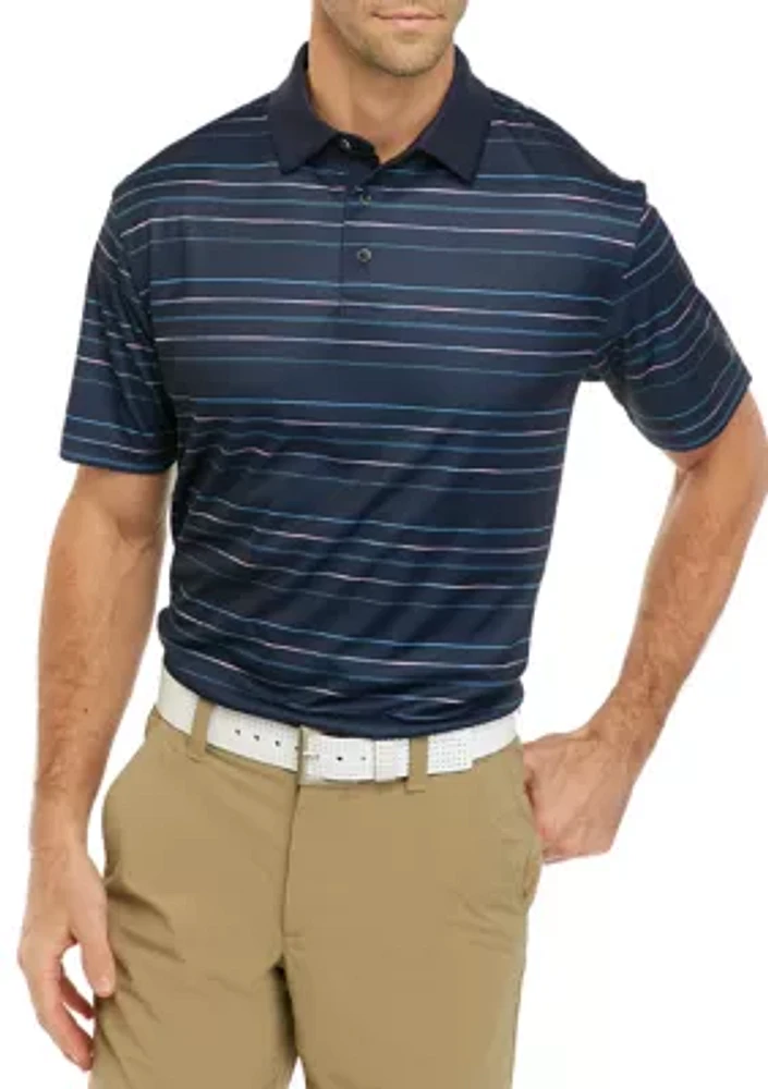 Stripe Polo Shirt with Collar