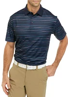 Stripe Polo Shirt with Collar