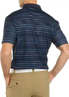 Stripe Polo Shirt with Collar