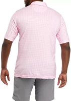 Big & Tall Short Sleeve Menswear Printed Polo Shirt