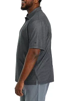 Big & Tall Short Sleeve Jacquard Polo Shirt