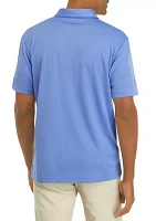 Big & Tall Short Sleeve Solid Airplay Polo Shirt