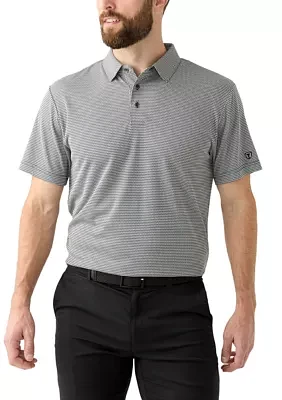 Men's Short Sleeve Jacquard Polo Shirt