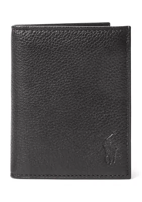 Pebbled Leather Billfold Wallet