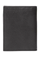 Pebbled Leather Billfold Wallet