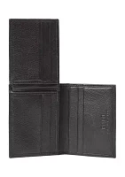 Pebbled Leather Billfold Wallet