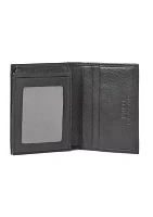 Pebbled Leather Billfold Wallet