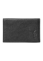 Pebbled Leather Card Wallet