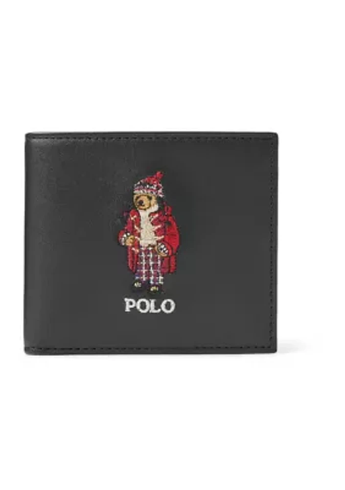 Polo Bear Leather Billfold Wallet