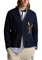 Varsity-Inspired Cotton Cardigan