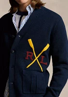 Varsity-Inspired Cotton Cardigan