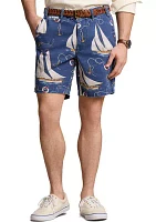 8-Inch Straight Fit Sailboat Twill Shorts