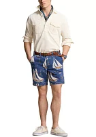 8-Inch Straight Fit Sailboat Twill Shorts